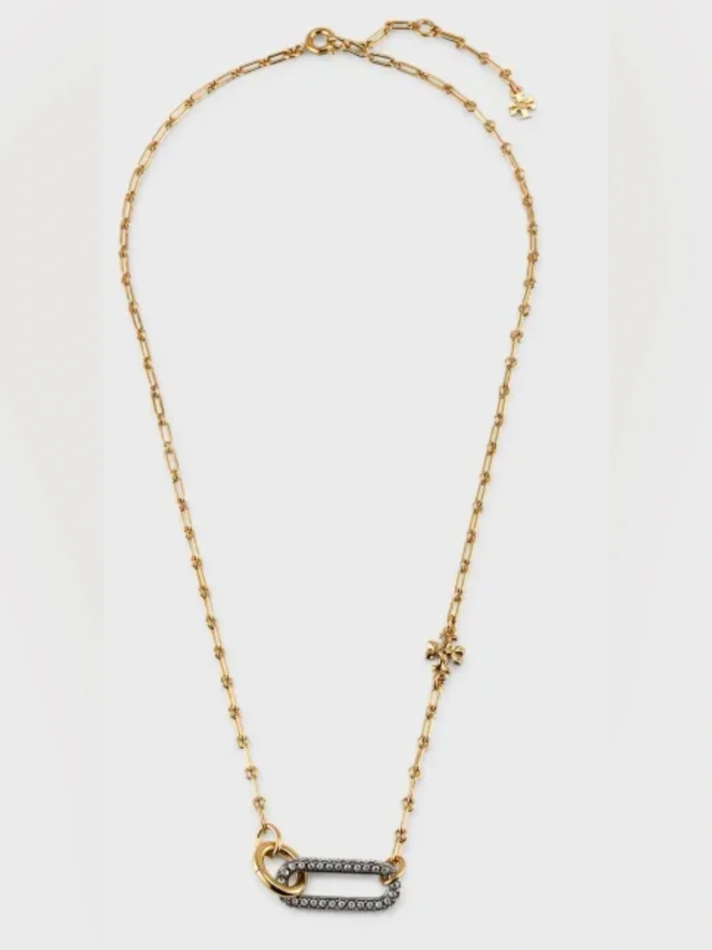 Tory Burch ROXANNE CHAIN CARABINER PENDANT NECKLACE